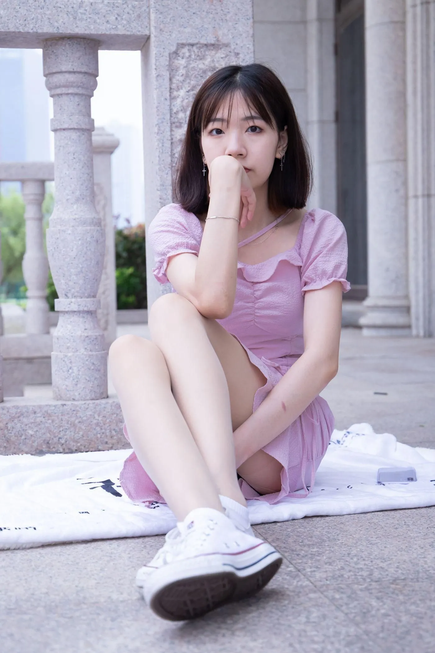 [BoBoSocks袜啵啵]NO.001 小甜豆-帆布鞋、白棉袜、肉丝 [138P]插图8